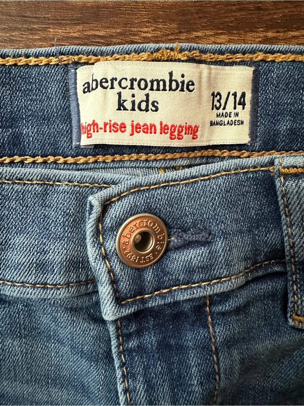 Abercrombie kids 13/14 jegging high rise jeans